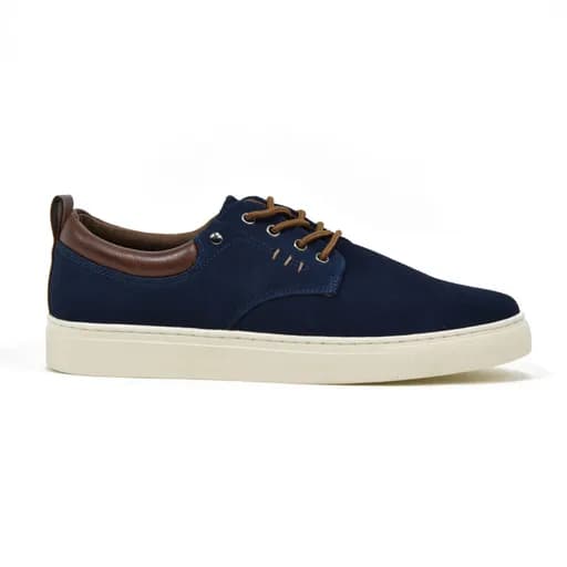 Ανδρικά παπούτσια Renato Garini 605-700 NAVY SUE PERFORATED/TAN U57006051E47 μπλε