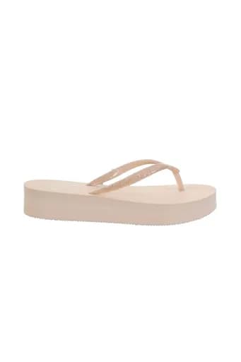 ARMANI 7 ΠΑΠΟΥΤΣΙΑ ΠΑΝΤΟΦΛΕΣ BEACHWEAR ME ΓΚΛΙΤΕΡ LOGO ΡΟΖ