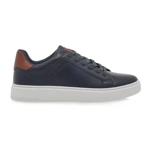 Ανδρικά sneakers Renato Garini 043 BRUNO-2024NEW-3 NAVY/TAN/WHITE OUTSOLE U5700043243A07 μπλε