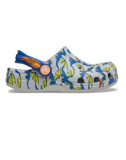 CROCS Classic Dragon Graphic Clog T 212514-1FT Mixed