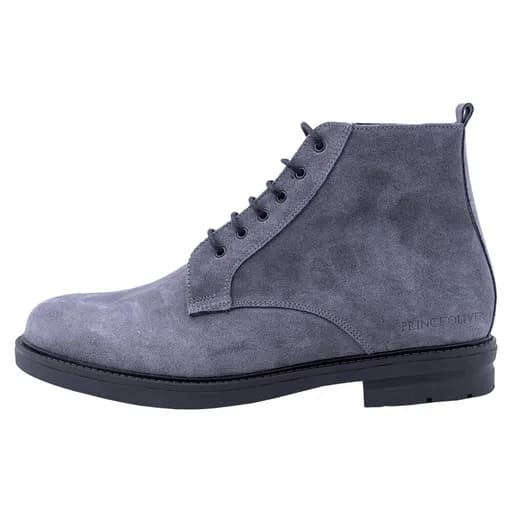 Γκρι Δερμάτινα Dress Boots Suede