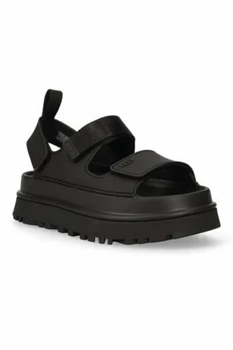 UGG ΠΑΠΟΥΤΣΙΑ ΠΕΔΙΛΑ GOLDENGLOW LOGO MAΥΡΟ