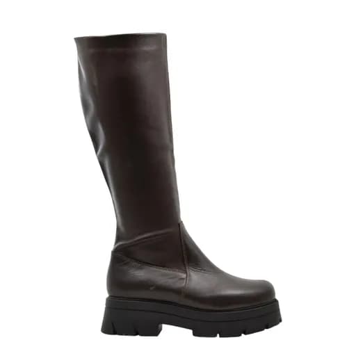Γυναικείες μπότες Robinson 113566 καφέ δέρμα