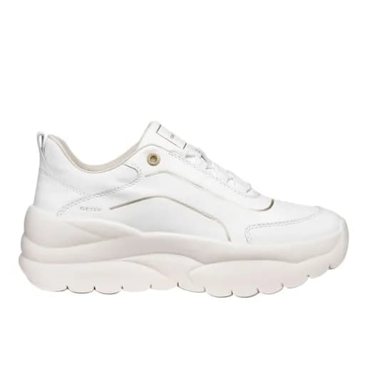 Γυναικεία Ανατομικά Δερμάτινα Sneakers Geox Xtors D651FA-085FU-C1000 Λευκά