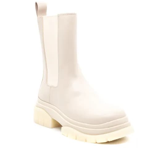 Γυναικεία Δερμάτινα Μποτάκια Μπεζ Ash FW21M135452-003 WHISPER