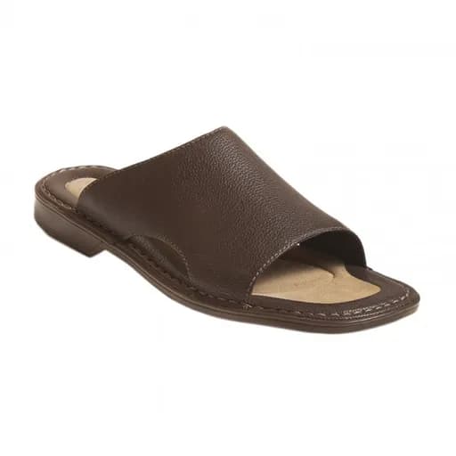 Rockport APM24623 Δερμάτινη Παντόφλα Καφέ