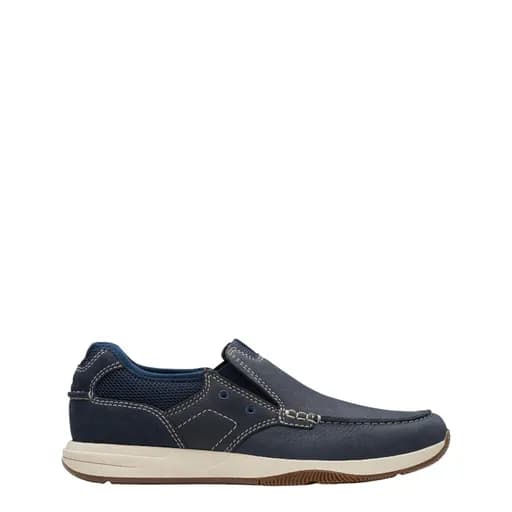 Ανδρικά μοκασίνια Clarks Sailview Step 26176976 μπλε δέρμα nubuck