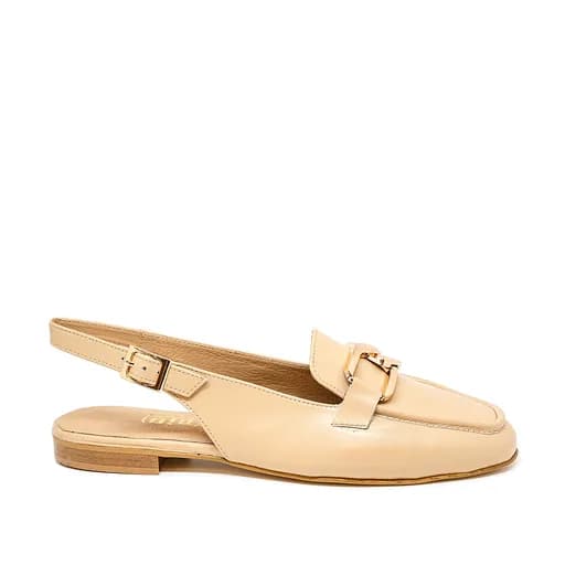 Bigshoes GA1153-13 Δερμάτινη Μπαλαρίνα Μπεζ