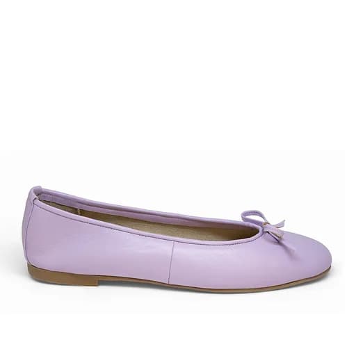 Bigshoes GA2137-10 Δερμάτινη Μπαλαρίνα Λιλά