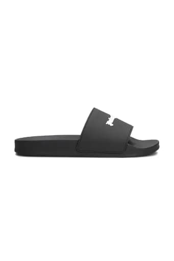 PALM ANGELS ΠΑΝΤΟΦΛΕΣ M CURVED LOGO SLIDERS ΜΑΥΡΟ
