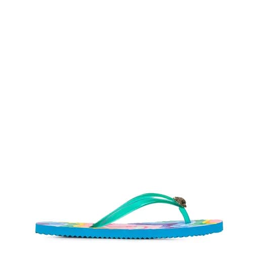 Σαγιονάρες γυναικείες Kurt Geiger Μπλε 8915382979 Kensington Q Flip Flop 262