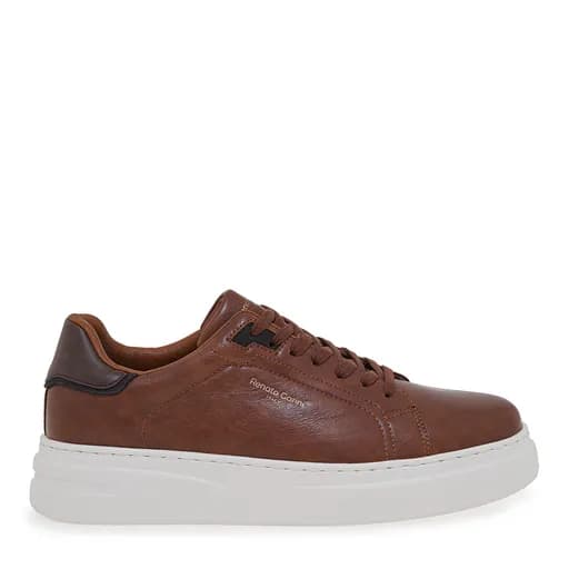 Ανδρικά Sneakers Renato Garini Daves-711 Ταμπά Καφέ Κρεμ V570011732N1