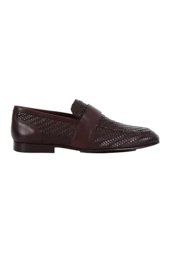 MARCO FERRETTI ΠΑΠΟΥΤΣΙΑ LOAFER INTRECCIO ΚΑΦΕ