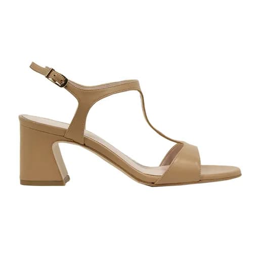 Γυναικεία πέδιλα Makis Fardoulis 524-02Α camel δέρμα