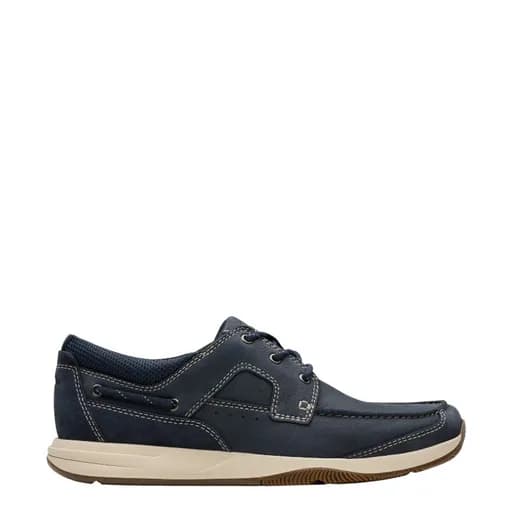 Ανδρικά παπούτσια Clarks Sailview Lace 26176972 μπλε δέρμα nubuck