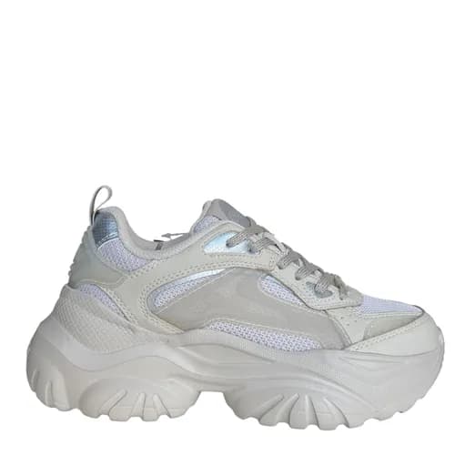 Γυναικεία Bliss Mesh Sneakers Μπεζ Buffalo BUF1636588-CREAM SILVER