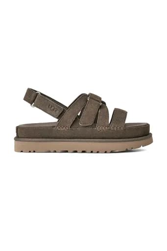 UGG ΠΑΠΟΥΤΣΙΑ ΠΕΔΙΛΑ GOLDENSTAR GLEAM ΣΟΥΕΤ LOGO XAKI ΣΚΟΥΡΟ