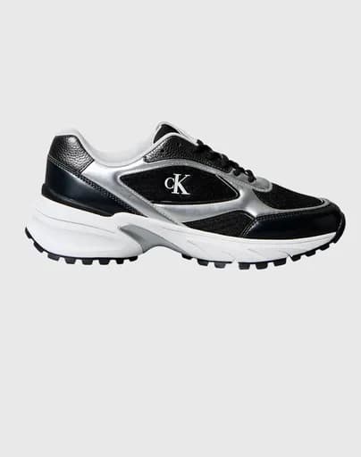 CALVIN KLEIN JEANS HIKE RUNNER LACEUP MESH MIX MET YM0YM01402-01L JetBlack