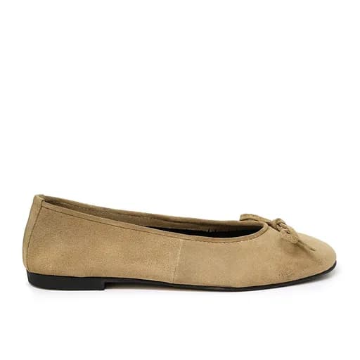Bigshoes GA1134-13 Δερμάτινη Μπαλαρίνα Μπεζ