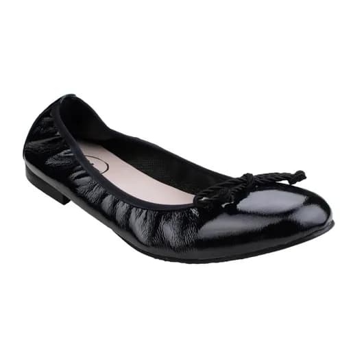 Bigshoes GA1131-01L Δερμάτινη Μπαλαρίνα Μαύρη