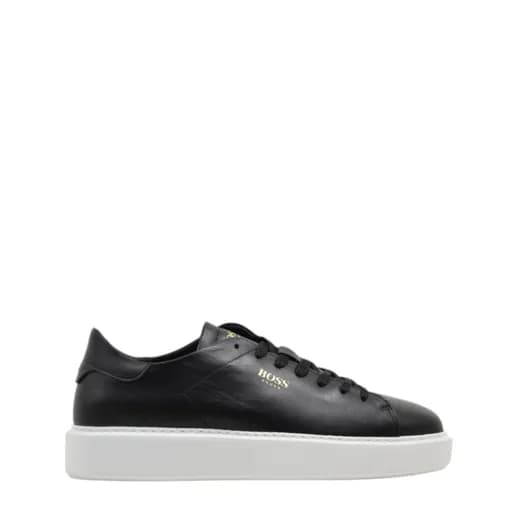Ανδρικά sneakers BOSS D5720 BLACK GARDA μαύρο δέρμα