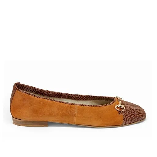 Bigshoes GA2139-09 Δερμάτινη Μπαλαρίνα Ταμπά