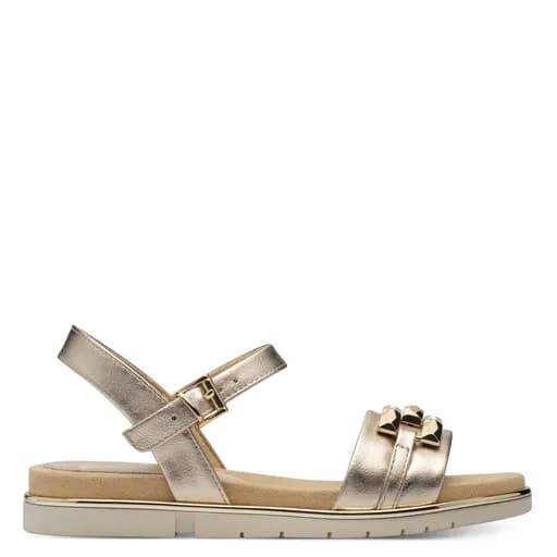 Γυναικεία Ανατομικά Πέδιλα Flat Marco Tozzi 2-28406-44 957 Χρυσά