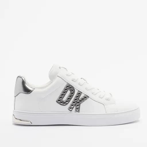 Γυναικεία Δερμάτινα Sneakers DKNY Abeni K1552711 Λευκό Νίκελ