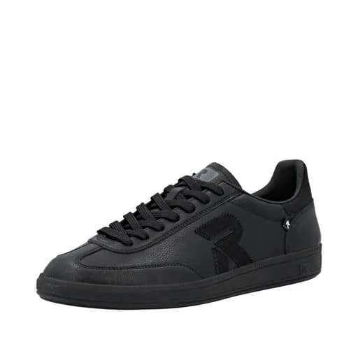 Rieker U2200-02 Aνατομικό Δερμάτινο Sneaker Μαύρο