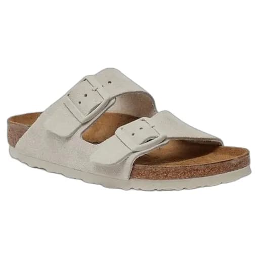 BIRKENSTOCK 1026842 LEATHER ARIZONA ANTIQUE WHITE