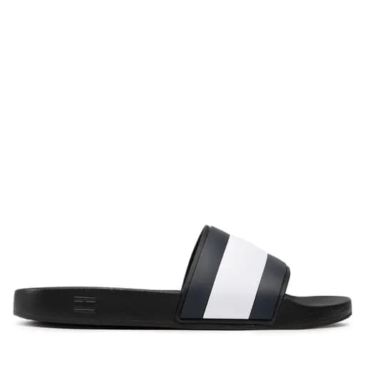 Ανδρικές Παντόφλες Tommy Hilfiger Flag Pool Slide FM0FM04263 BDS Μαύρες