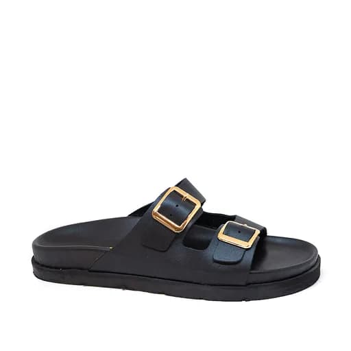 Bigshoes GA0307-01/01 Δερμάτινo Σανδάλι Μαύρο