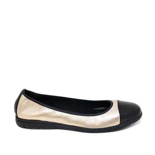 Bigshoes GA1133-06 Ανατομική Δερμάτινη Μπαλαρίνα Χρυσή
