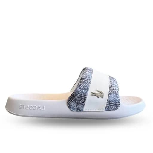 Ανδρικές Παντόφλες Slide Lacoste 751CMA0028080 Λευκές