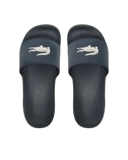 Lacoste Serve Slide Ανδρικές Παντόφλες 49CMA0041-092 NVY/WHT Μπλε