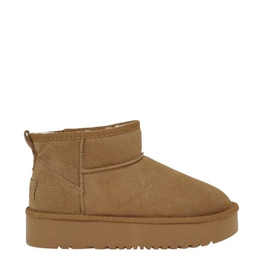 Γυναικεία μποτάκια Seven 551-39W CAMEL SUEDE LEATHER V339W5512534 ταμπά δέρμα καστόρ