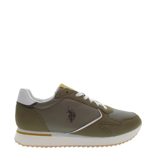 Ανδρικά sneakers U.S.POLO ASSN CHRIS001-OLI003 PU.SYNTH. LEATHER-PU.SYNTH.SUEDE λαδί