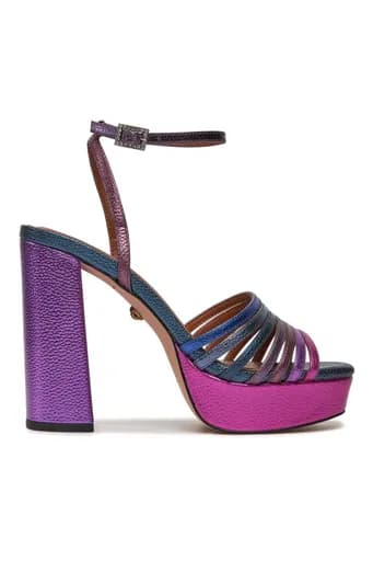 KURT GEIGER ΠΑΠΟΥΤΣΙΑ ΠΕΔΙΛΑ PIERRA PLATFORM LOGO ΠΟΛΥΧΡΩΜΟ
