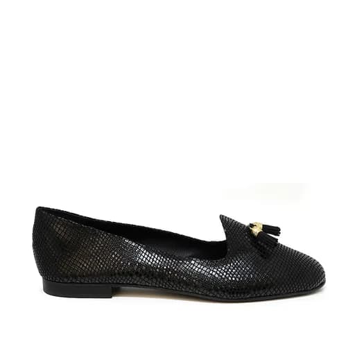 Bigshoes GA1158-01 Δερμάτινο Μοκασίνι Μαύρο