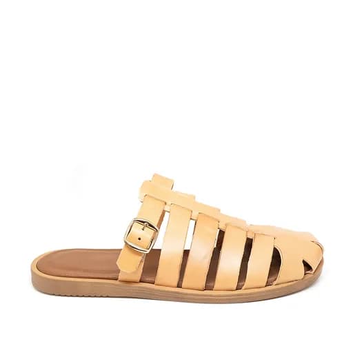 Bigshoes KL0062-33 Δερμάτινo Mule Φυσικό