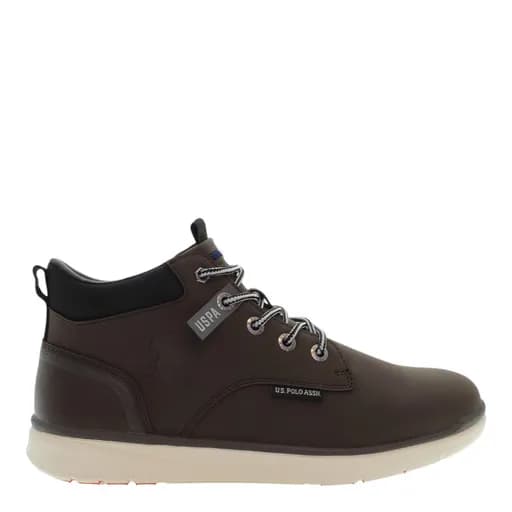 Ανδρικά μποτάκια U.S.POLO ASSN YGOR010-DBR003 PU SYNTH. NUBUCK καφέ