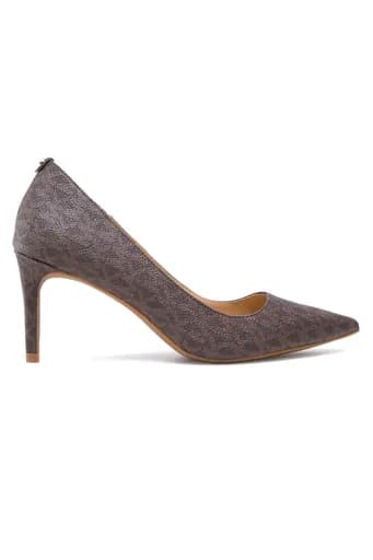MICHAEL KORS ΠΑΠΟΥΤΣΙΑ ΓΟΒEΣ ΑLINA FLEX PUMP ALL OVER LOGO ΚΑΦΕ/ΤΑΜΠΑ