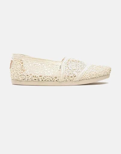 TOMS NAT MOROCCAN CROCHET WM ALPR ESP 10016241-NATURAL Biege