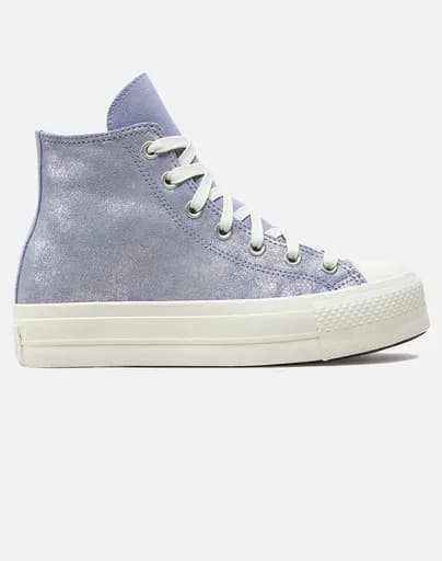 CONVERSE CHUCK TAYLOR ALL STAR LIFT PLATFORM SUEDE SHIMMER A11549C-537 Lilac
