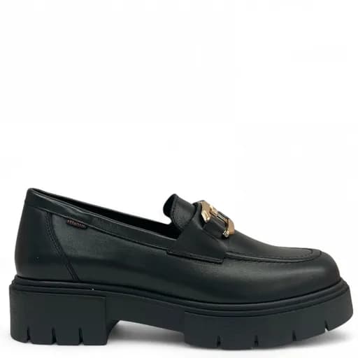 Γυναικεία Δερμάτινα Ανατομικά Loafers Ragazza 0196-Μαύρα