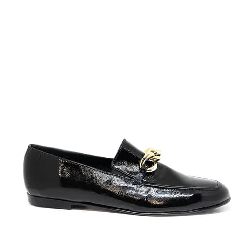 BigShoes GA1149-01/06 Δερμάτινο Μοκασίνι Μαύρο