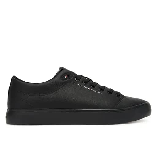 Ανδρικά Δερμάτινα Sneakers Tommy Hilfiger FM0FM05511 BDS Μαύρα