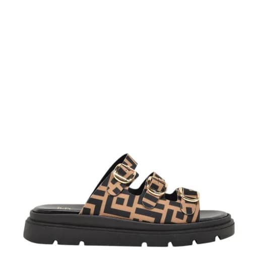 Γυναικείες παντόφλες/flatforms Piedini 4533 καφέ