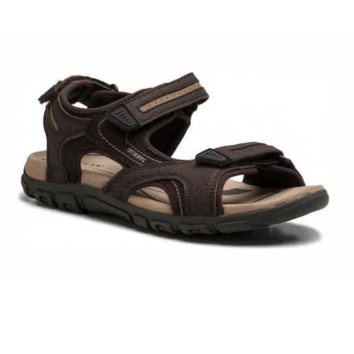 GEOX U8224D 050AU C0705 STRADA SANDAL BROWN