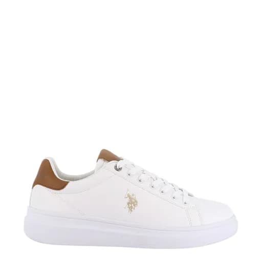 Ανδρικά sneakers U.S.POLO ASSN CODY010B-WHI-CUO01 PU SYNTH. LEATHER λευκό